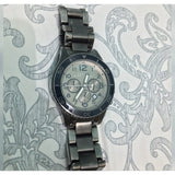 Marc Jacobs Rock Chronograph Silver Dial Silver Steel Strap Watch for Men - MBM5028