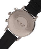 Emporio Armani Classic Quartz Chronograph White Dial Black Leather Strap Watch For Men - AR1807
