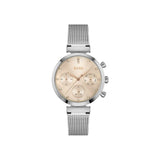 Hugo Boss Flawless Pink Dial Silver Mesh Bracelet Watch for Women - 1502625