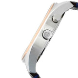 Tommy Hilfiger Deacan Blue Dial Brown Leather Strap Watch for Men - 1791549