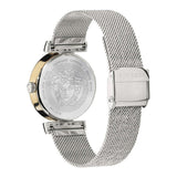 Versace Meander Blue Dial Silver Mesh Bracelet Watch for Women - VELW00520