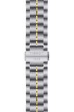 Tissot Luxury Powermatic 80 Gold Dial Silver Steel Strap Watch For Men - T086.407.22.261.00