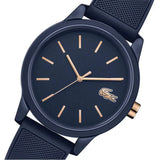 Lacoste 12.12 Navy Blue Dial Navy Blue Silicone Strap Watch for Men - 2011011