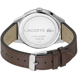 Lacoste Continental Blue Dial Brown Leather Strap Watch for Men - 2011040