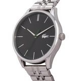Lacoste Vienna Gray Dial Gray Steel Strap Watch for Men - 2011073T
