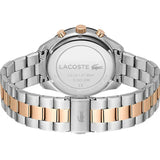 Lacoste Boston Gray Dial Two Tone Steel Strap Watch for Men - 2011112