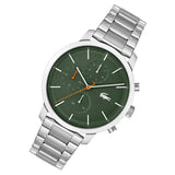 Lacoste Replay Green Dial Silver Steel Strap Watch for Men - 2011178