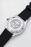 Philipp Plein High-Conic Automatic Silver Dial Black Silicone Strap Watch For Men- PWRAA0123