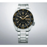 Seiko 5 Sport Automatic SKX Series Black Dial Silver Steel Strap Watch for Men - SRPK99K1