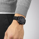 Tissot Chrono XL Vintage Black Dial Black Leather Strap Watch For Men - T116.617.36.052.00