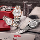 Tissot Chemin Des Tourelles Powermatic 80 Helvetic Price Lady Silver Dial Two Tone Steel Strap Watch For Women - T099.207.22.118.01