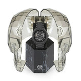Philipp Plein High-Conic Automatic Black Dial Black Stainless Steel Strap Watch For Men- PWRAA0423