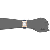 Movado Heritage Mother of Pearl White Dial Blue Leather Strap Watch For Women - 3650052