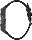 Guess Zeus Multifunction Crystals Black Dial Black Silicone Strap Watch For Men - GW0208G5
