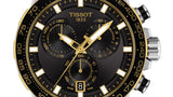 Tissot Supersport Chrono Black Dial Silver Steel Strap Watch For Men - T125.617.21.051.00