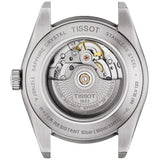 Tissot Gentleman Powermatic 80 Silicium Blue Dial Black Leather Strap Watch For Men - T127.407.16.041.01