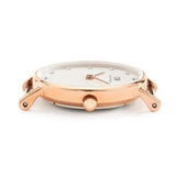 Daniel Wellington Classy Glasgow White Dial Two Tone Nylon Strap Watch For Women - DW00100078