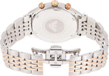 Emporio Armani Zeta Chronograph Quartz White Dial Two Tone Steel Strap Watch For Men - AR1998