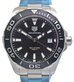 Tag Heuer Aquaracer Black Dial Silver Steel Strap Watch for Men - WAY111A.BA0928
