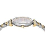 Emporio Armani Gianni T-Bar Beige Dial Two Tone Steel Strap Watch for Women - AR11702