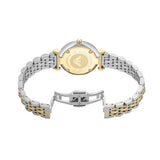 Emporio Armani Gianni T-Bar Beige Dial Two Tone Steel Strap Watch for Women - AR11702