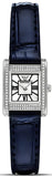 Emporio Armani Genni White Dial Blue Leather Strap Watch for Women - AR11718