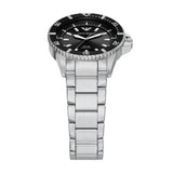 Emporio Armani World Explorer Solar Black Dial Silver Steel Strap Watch for Men - AR11787
