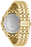 Hugo Boss Associate Blue Dial Gold Steel Strap Watch for Men - 1513841