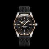 Breitling Superocean Heritage II B20 42mm Black Dial Black Mesh Bracelet Mens Watch - UB2010121B1S1