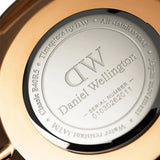 Daniel Wellington Classic Bristol White Dial Brown Leather Strap Watch For Women - DW00100039