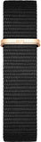 Daniel Wellington Classic Petite Cornwall Black Dial Black NATO Strap Watch For Women - DW00100215