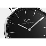 Daniel Wellington Classic Roselyn Black Dial Red NATO Strap Dial Watch For Women - DW00100270