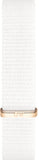 Daniel Wellington Classic Petite Dover White Dial White Nylon Strap Watch For Women - DW00100313