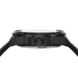 Fossil Bronson Automatic Skeleton Black Dial Brown Leather Strap Watch for Men - ME3219