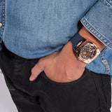 Guess Prodigy Multifunction Navy Blue Dial Blue Silicone Strap Watch For Men - GW0569G3