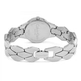 Calvin Klein Snake Silver Dial Silver Steel Strap Watch For Women - K6E23146