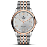 Tudor 1926 Automatic Diamonds Silver Dial Two Tone Steel Strap Watch for Men - M91651-0002