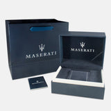 Maserati SFIDA Automatic Skeleton Black Dial Two Tone Steel Strap Watch For Men - R8823140010