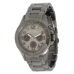 Marc Jacobs Rock Chronograph Gunmetal Grey Dial Grey Steel Strap Watch for Men - MBM3160
