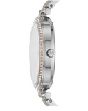 Michael Kors Darci Rose Gold Dial Two Tone Steel Strap Watch for Women - MK3726