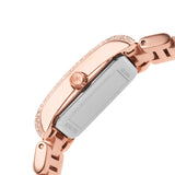 Michael Kors Emery Three-Hand Crystals Silver Dial Rose Gold Steel Strap Watch for Women - MK4641