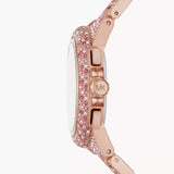 Michael Kors Camille Chronograph Mother of Pearl Dial Rose Gold Steel Strap Watch for Women - MK7272
