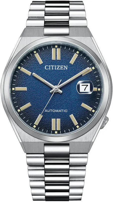 Citizen Tsuyosa Automatic Dark Blue Dial Silver Steel Strap Watch For Men - NJ0151-88L