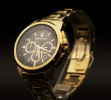 Maserati Successo 44mm Black Dial Gold Stainless Steel Strap Watch For Men - R8873621013