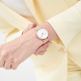 Michael Kors Pyper Quartz Mother of Pearl White Dial Rose Gold Mesh Strap Watch For Women - MK4588