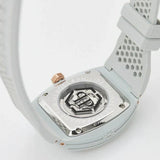 Philipp Plein The Skeleton White Dial White Silicone Strap Watch for Men - PWVBA0123