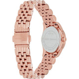 Michael Kors Lexington Quartz White Dial Rose Gold Steel Strap Watch For Women - MK3230