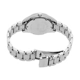 Seiko Diamond Blue Dial Silver Steel Strap Watch for Women - SUR581P1