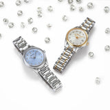Seiko Diamond Silver Dial Two Tone Steel Strap Watch for Women - SUR582P1