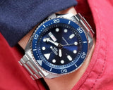 Seiko 5 Sports Automatic Analog Blue Dial Silver Steel Strap Watch For Men - SRPD51K1